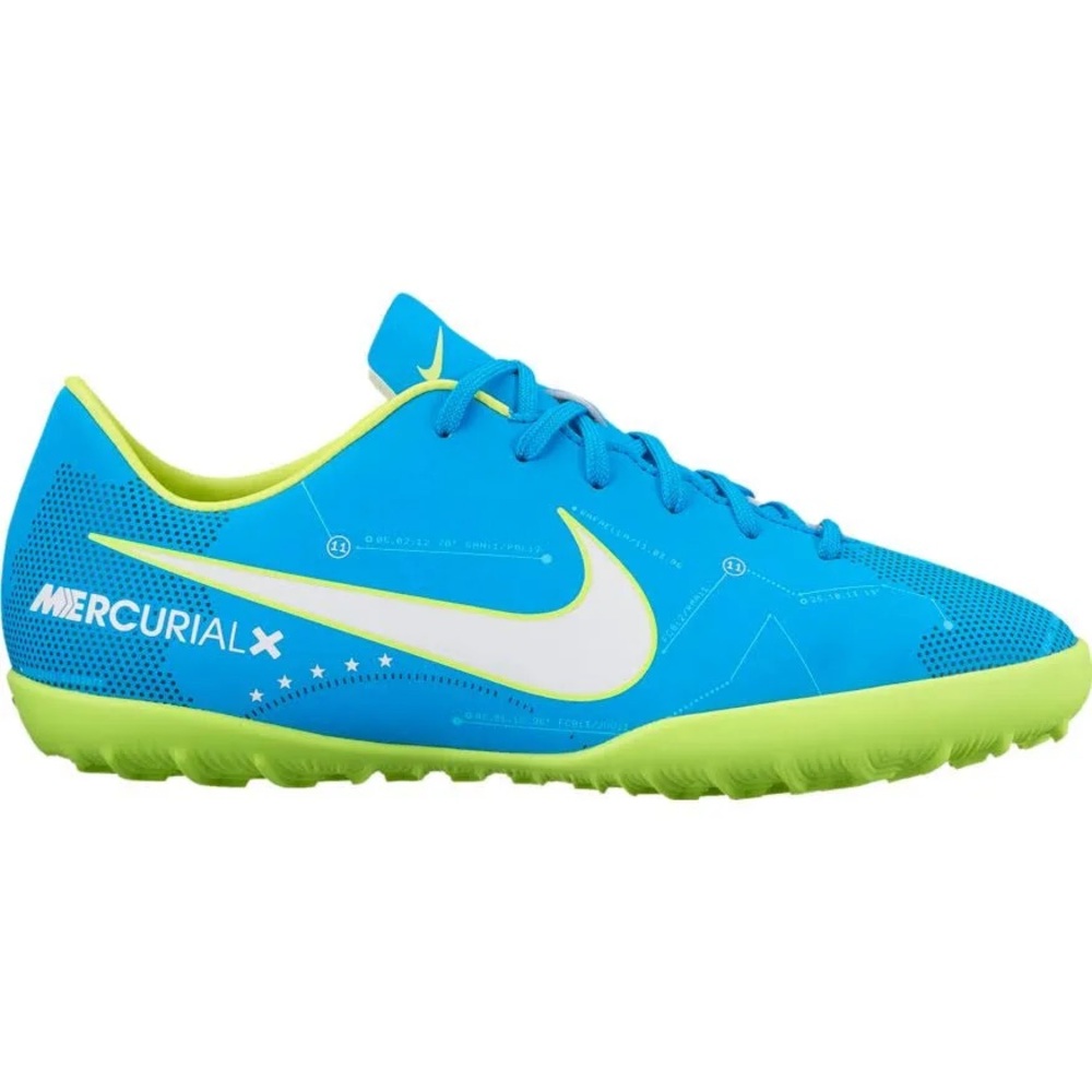 Nike 4.5Y Mercurialx Indoor Turf Soccer Football Shoes Sneakers Vortex - Picture 3 of 10